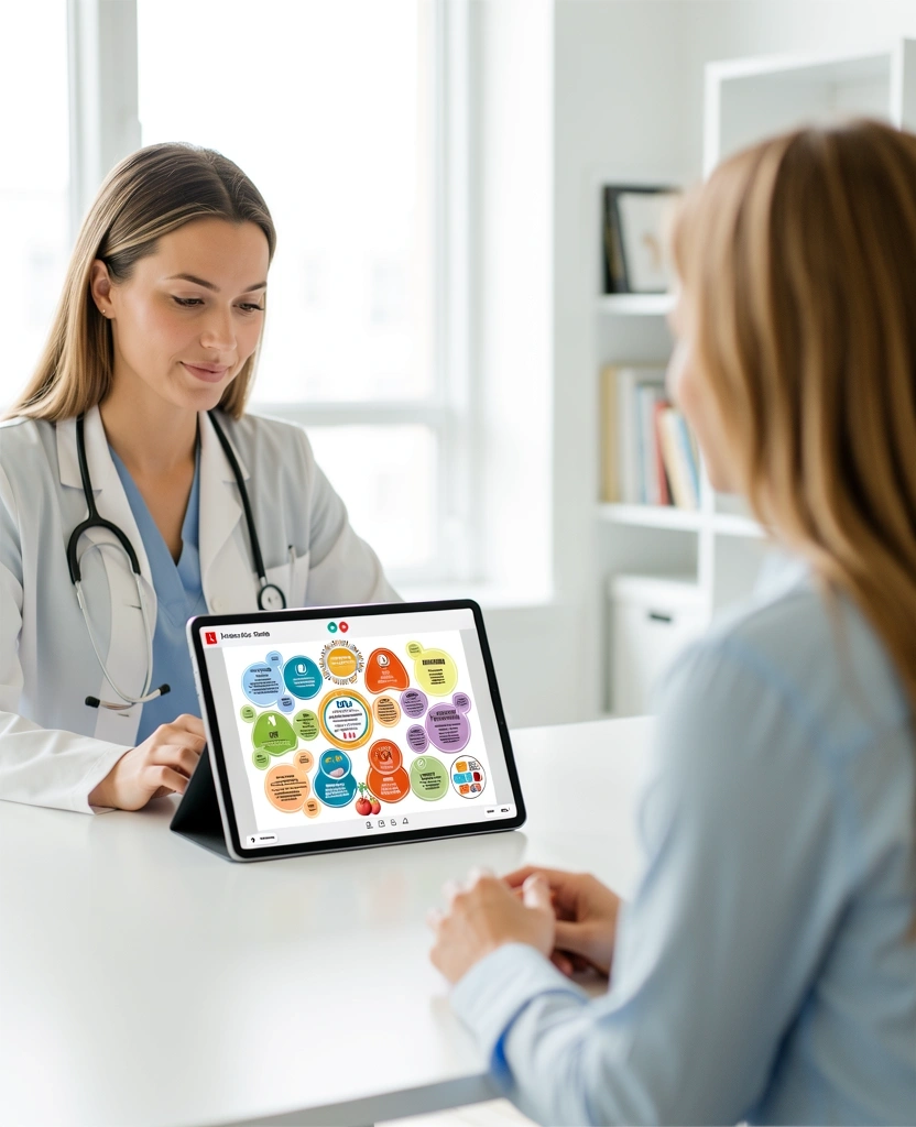 Online-Ernährungsberatung im Gespräch